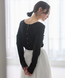 Andemiu | 前後2WAYボタンリブカットソー641145(Tシャツ/カットソー)