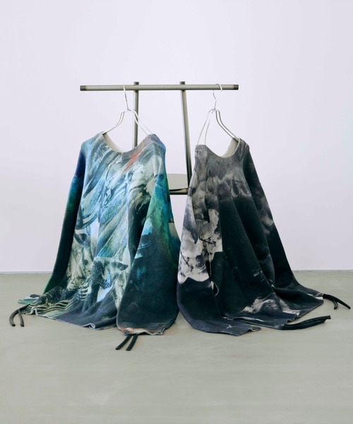 HARE(ハレ)の「オーバーニットプルオーバー by MAO KAWASAKI(HARE)(ニット/セーター・メンズ・ブラック系その他/ブルー系その他・FREE)」の3枚目の写真