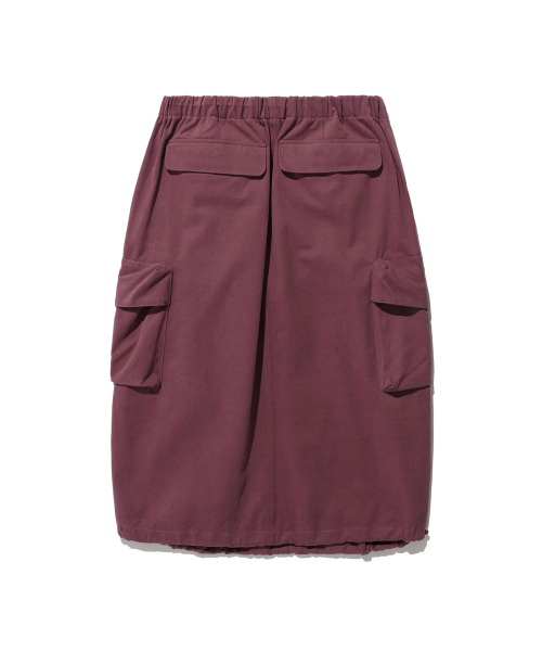 NICE GHOST CLUB（ナイスゴーストクラブ）の「COTTON MIDI SKIRT_BRICK(NG2DFFPA90A)（スカート・レディース・その他・S/M）」の2枚目の写真