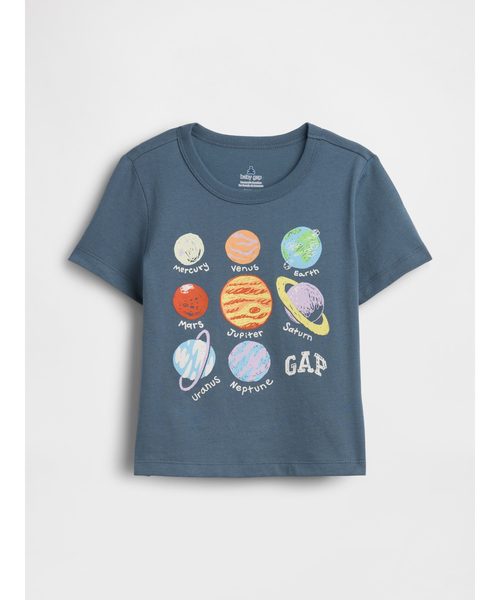 GAP(ギャップ)の「ブラナン フェイバリット グラフィックTシャツ (幼児・ベビー)(Tシャツ/カットソー・キッズ・グレー/ホワイト/グレー系その他/ライトブルー/ブルー/オフホワイト・80cm/90cm/95cm/100cm/105cm/110cm)」の4枚目の写真