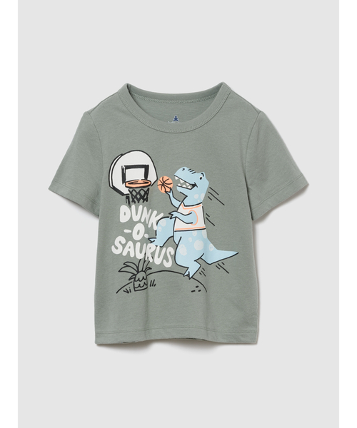 GAP(ギャップ)の「ブラナン フェイバリット グラフィックTシャツ (幼児・ベビー)(Tシャツ/カットソー・キッズ・グレー/ホワイト/グレー系その他/ライトブルー/ブルー/オフホワイト・80cm/90cm/95cm/100cm/105cm/110cm)」の1枚目の写真