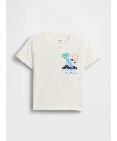 GAP(ギャップ)の「ブラナン フェイバリット グラフィックTシャツ (幼児・ベビー)(Tシャツ/カットソー・キッズ・グレー/ホワイト/グレー系その他/ライトブルー/ブルー/オフホワイト・80cm/90cm/95cm/100cm/105cm/110cm)」の3枚目の写真