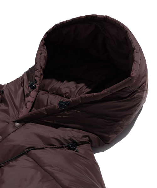 NICE GHOST CLUB(ナイスゴーストクラブ)の「HOODED MIDI PUFFER_BROWN(NG2EWUB902A)(ダウンジャケット/コート・レディース・ブラウン・M/L/S)」の3枚目の写真