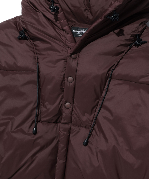 NICE GHOST CLUB(ナイスゴーストクラブ)の「HOODED MIDI PUFFER_BROWN(NG2EWUB902A)(ダウンジャケット/コート・レディース・ブラウン・M/L/S)」の4枚目の写真