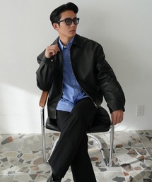 STYLISE（スタイライズ）の「【SYNQUE】PU leather jacket / ブラック [C]（ダウンジャケット/コート）」