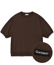 COVERNAT | ワッフルステッチTシャツブラウン(Tシャツ/カットソー)