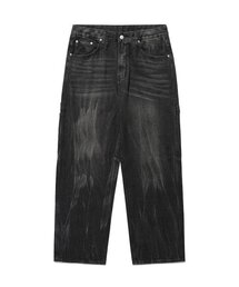 ISTKUNST（イストクンスト）の「WASHING CARPENTER PANTS_BLACK(IK2DFMPA13A)（デニムパンツ）」