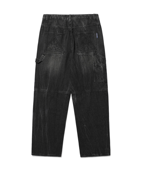 ISTKUNST（イストクンスト）の「WASHING CARPENTER PANTS_BLACK(IK2DFMPA13A)（デニムパンツ・レディース・ブラック・S/M/L）」の2枚目の写真