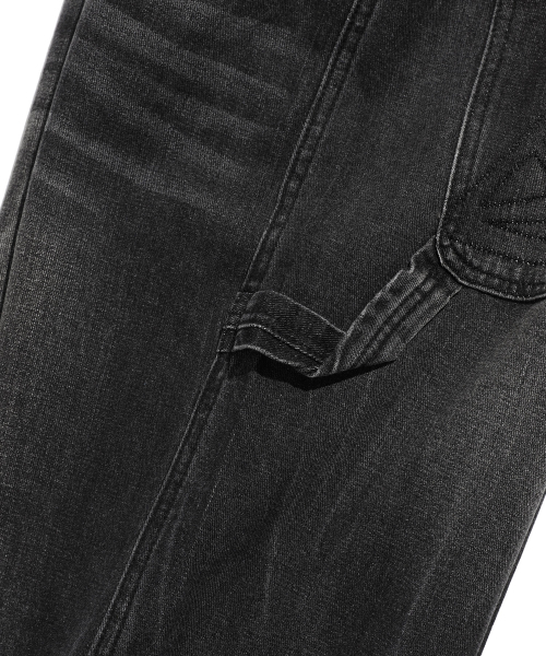ISTKUNST（イストクンスト）の「WASHING CARPENTER PANTS_BLACK(IK2DFMPA13A)（デニムパンツ・レディース・ブラック・S/M/L）」の4枚目の写真