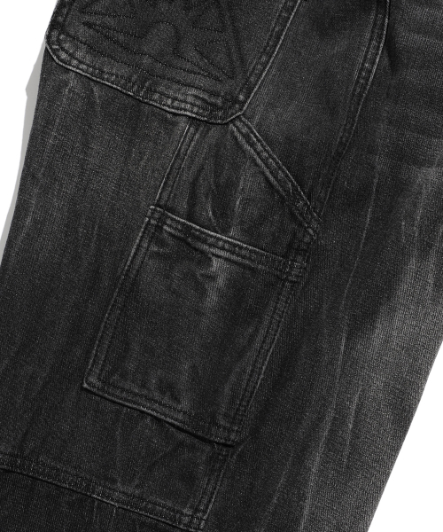 ISTKUNST（イストクンスト）の「WASHING CARPENTER PANTS_BLACK(IK2DFMPA13A)（デニムパンツ・レディース・ブラック・S/M/L）」の5枚目の写真