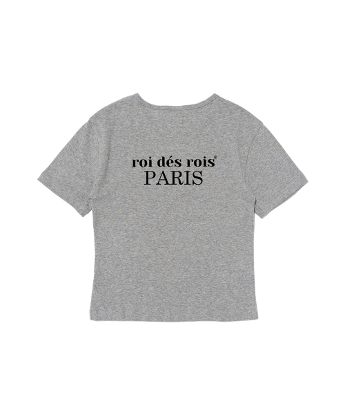 ROIDESROIS(ロワデロワ)の「オリジンパリ クロップ半袖Tシャツ(メランジ)(Tシャツ/カットソー・レディース・その他・FREE)」の3枚目の写真