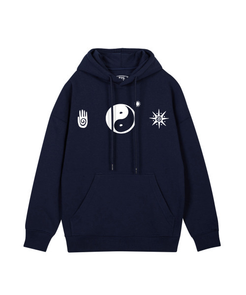 陰陽 график‑фрик фудн‑ниби — Oversized graphic fullneck