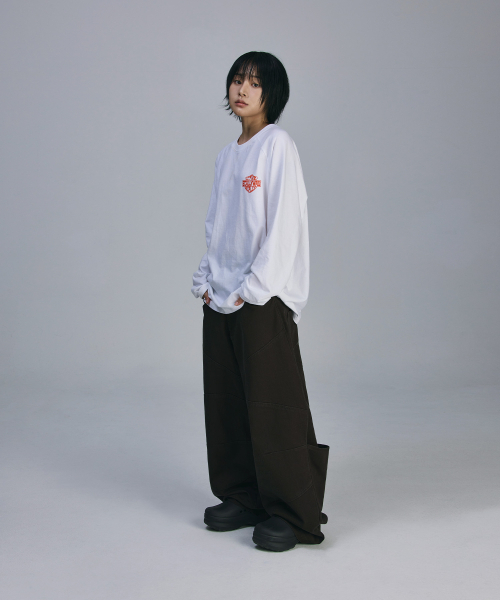 SCALLYWAG（スカリーワグ）の「バックカンガルー切り替えチノパンツ[チャコール]（その他パンツ・レディース・その他・S/M/L/XL）」の7枚目の写真