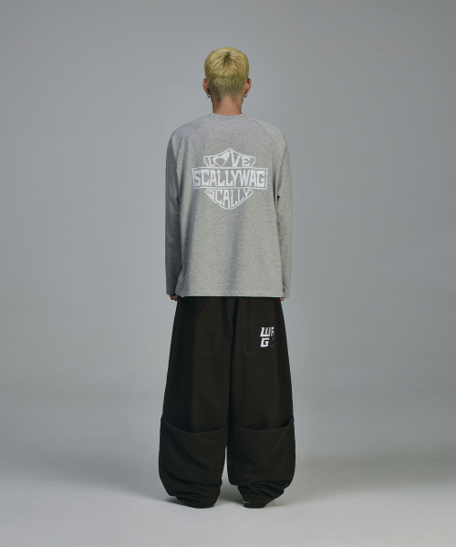 SCALLYWAG（スカリーワグ）の「バックカンガルー切り替えチノパンツ[チャコール]（その他パンツ・レディース・その他・S/M/L/XL）」の13枚目の写真