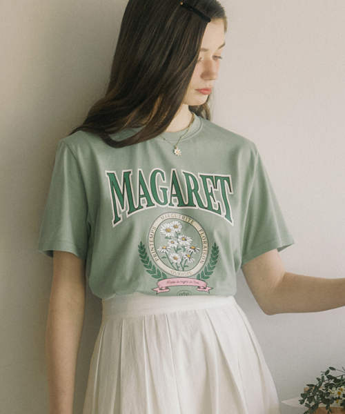 OURHOPE(アワーホープ)の「マガレットアートワークTシャツ - モスグリーン(Tシャツ/カットソー・レディース・オリーブ・1(S)/2(M))」の5枚目の写真