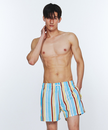 DELIGHTPOOL（ディライトプール）の「Sunburst Stripe Swim Trunks - Baby Blue（水着）」