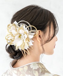 髪飾り 花 フラワー に該当するホワイト 白色系のファッション通販