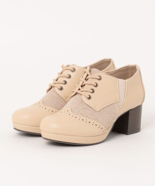 Piedi Nudi(ピエディヌーディ)の「BCC レースアップ マニッシュシューズ(ドレスシューズ・レディース・ベージュ/ブラウン/ブラック・S/M/L/LL)」の3枚目の写真