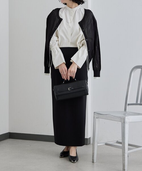 ear PAPILLONNER(イアパピヨネ)の「《本革/軽量440g》ベルトフラップショルダーバッグ(ショルダーバッグ・レディース・ブラック/ベージュ・FREE)」の17枚目の写真