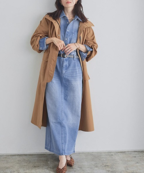 RASW(ラス)の「デニムシャツワンピース(ワンピース・レディース・ブルー/サックスブルー・S/M/L)」の10枚目の写真