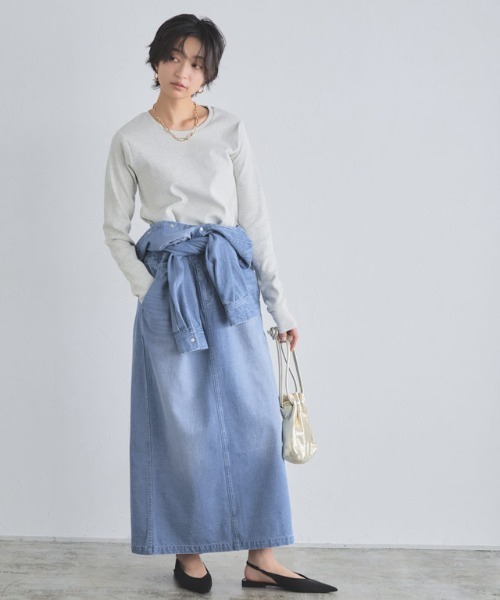 RASW(ラス)の「デニムシャツワンピース(ワンピース・レディース・ブルー/サックスブルー・S/M/L)」の16枚目の写真