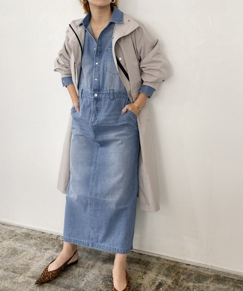 RASW(ラス)の「デニムシャツワンピース(ワンピース・レディース・ブルー/サックスブルー・S/M/L)」の18枚目の写真