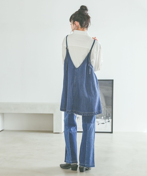 niko and...（ニコアンド）の「ハンカチレースシャツ（シャツ/ブラウス・レディース・オフホワイト/チャコール・FREE）」の4枚目の写真