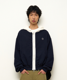 9999ARCHIVE（9999アーカイブ）の「Binding Panel Hoodie Zip-Up（パーカー）」