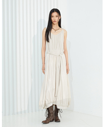 MONDAYFLOW（マンデーフロー）の「サマーブリーズワンピース_ライトベージュ（ワンピース）」