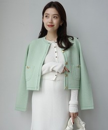 anuans｜アニュアンスのノーカラージャケット通販 - ZOZOTOWN