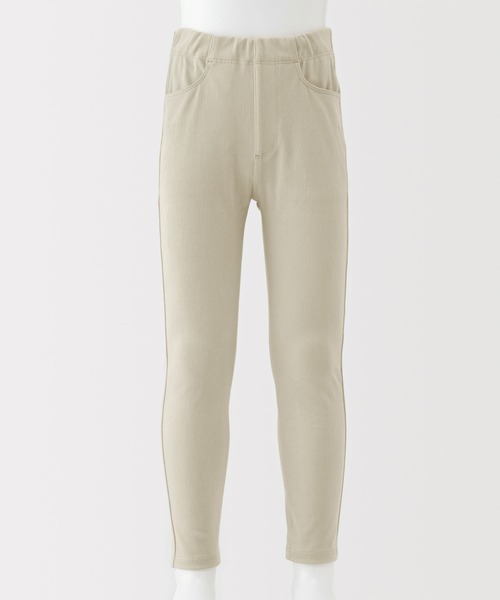 無印良品（ムジルシリョウヒン）の「キッズ　ジャージーストレッチツイルレギンスパンツ（その他パンツ・キッズ・チャコールグレー/ライトベージュ/ブラック/サンドベージュ・120/110/150/140/130）」の10枚目の写真