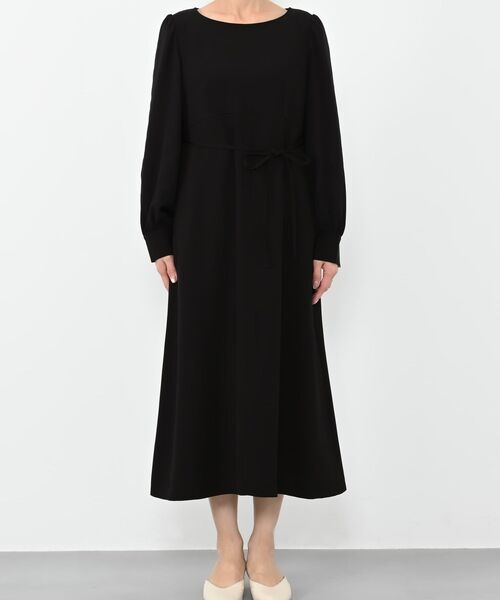 COHINA(コヒナ)の「トリアセジョーゼットシームデザインワンピース-short & regular 【低身長・小柄女性】(ワンピース・レディース・ネイビー/ベージュ/ブラック・REGULAR/SHORT)」の21枚目の写真