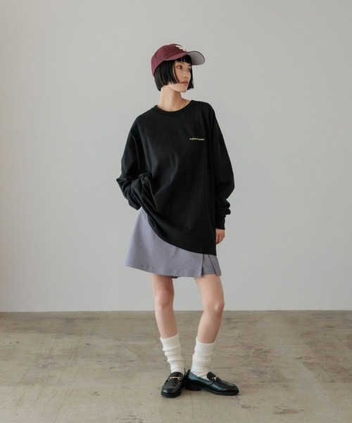 LOWRYS FARM（ローリーズファーム）の「マルチボーダーLS 638372（Tシャツ/カットソー・レディース・ブラック/グレー系その他/ブラウン系その他/ホワイト・FREE）」の21枚目の写真