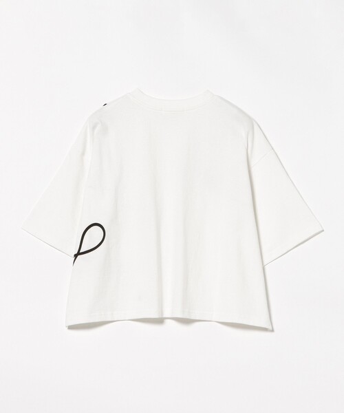 BEAMS HEART(ビームスハート)の「ニュアンス コード 刺繍 Tシャツ(Tシャツ/カットソー・レディース・ブラウン/チャコールグレー/オフホワイト・ONE SIZE)」の4枚目の写真