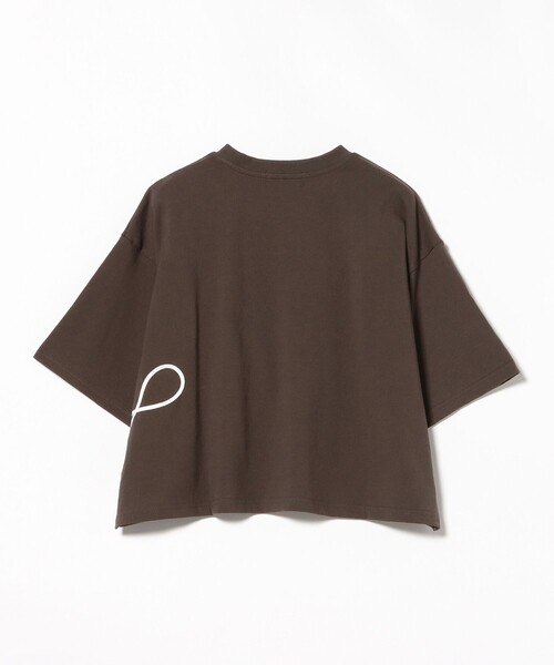 BEAMS HEART(ビームスハート)の「ニュアンス コード 刺繍 Tシャツ(Tシャツ/カットソー・レディース・ブラウン/チャコールグレー/オフホワイト・ONE SIZE)」の12枚目の写真