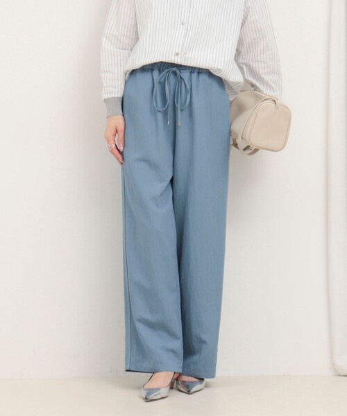 MICO COULIER（ミコクリエ）の「サイドラインデニムワイドパンツ（デニムパンツ・レディース・サックスブルー/インディゴブルー・36/38）」の4枚目の写真