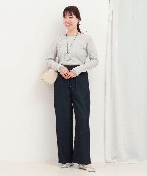 MICO COULIER（ミコクリエ）の「サイドラインデニムワイドパンツ（デニムパンツ・レディース・サックスブルー/インディゴブルー・36/38）」の14枚目の写真