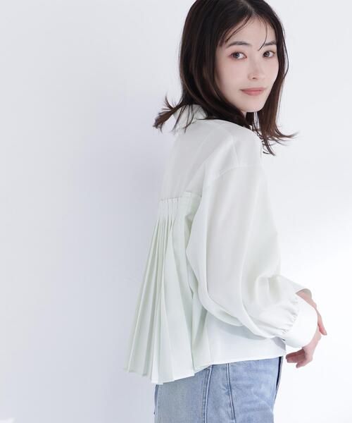 セール】◇バックプリーツデザインシャツ（シャツ/ブラウス）｜NATURAL