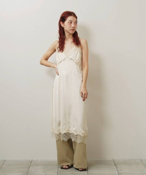 TODAYFUL（トゥデイフル）の「Satin Lace Dress（ドレス）」 - WEAR