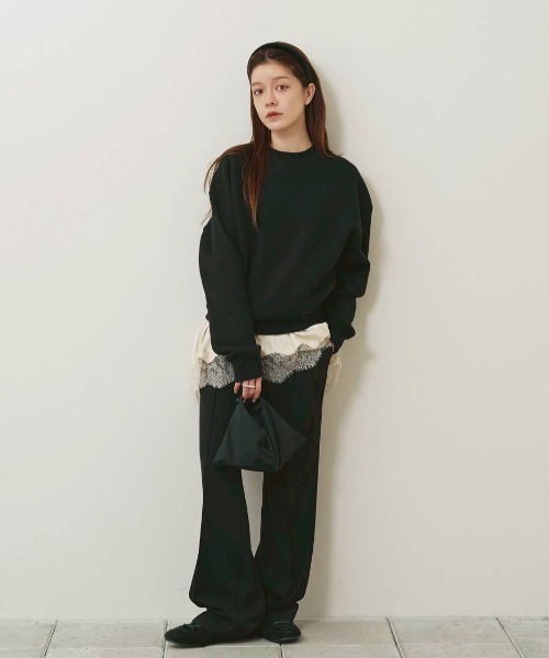 TODAYFUL(トゥデイフル)の「Satin Lace Dress(ドレス・レディース・ミント/ブラック/アイボリー・38inch/36inch)」の10枚目の写真