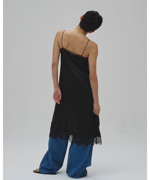 TODAYFUL(トゥデイフル)の「Satin Lace Dress(ドレス・レディース・ミント/ブラック/アイボリー・38inch/36inch)」の11枚目の写真