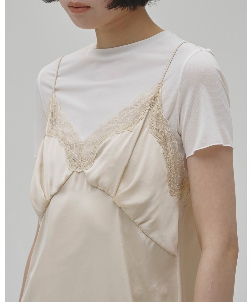 TODAYFUL(トゥデイフル)の「Satin Lace Dress(ドレス・レディース・ミント/ブラック/アイボリー・38inch/36inch)」の16枚目の写真