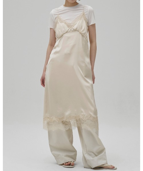 TODAYFUL(トゥデイフル)の「Satin Lace Dress(ドレス・レディース・ミント/ブラック/アイボリー・38inch/36inch)」の18枚目の写真