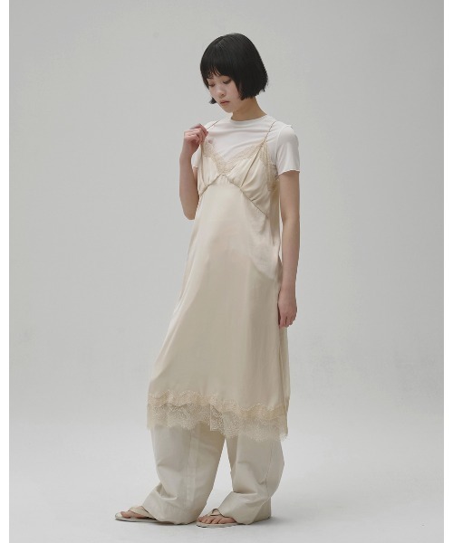 TODAYFUL(トゥデイフル)の「Satin Lace Dress(ドレス・レディース・ミント/ブラック/アイボリー・38inch/36inch)」の19枚目の写真