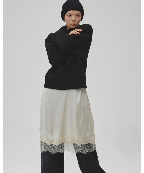 TODAYFUL(トゥデイフル)の「Satin Lace Dress(ドレス・レディース・ミント/ブラック/アイボリー・38inch/36inch)」の21枚目の写真