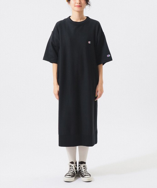 Champion（チャンピオン）の「【別注】Champion / リバースウィーブ(R) ショートスリーブ ワンピース（ワンピース・レディース・ネイビー/ブラック/グレー・SMALL）」の11枚目の写真