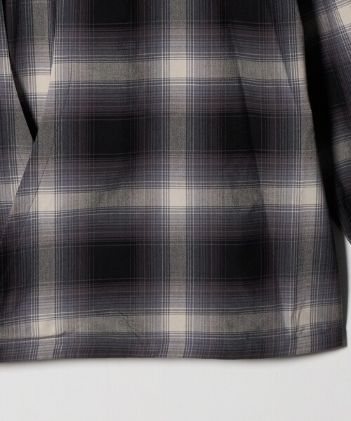 Jieda（ジエダ）の「＜JIEDA＞チェック スキッパー シャツ（シャツ/ブラウス・メンズ・ブラック・2/1）」の5枚目の写真