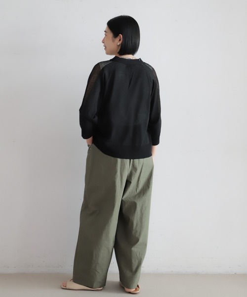 NOMBRE IMPAIR(ノンブルアンペール)の「クールファイバーニット シアーVカーデ(カーディガン/ボレロ・レディース・グリーン/ホワイト/ブラック・FREE)」の16枚目の写真