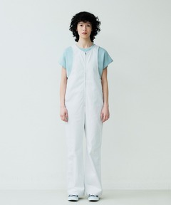 ホワイトデニムオールインワン