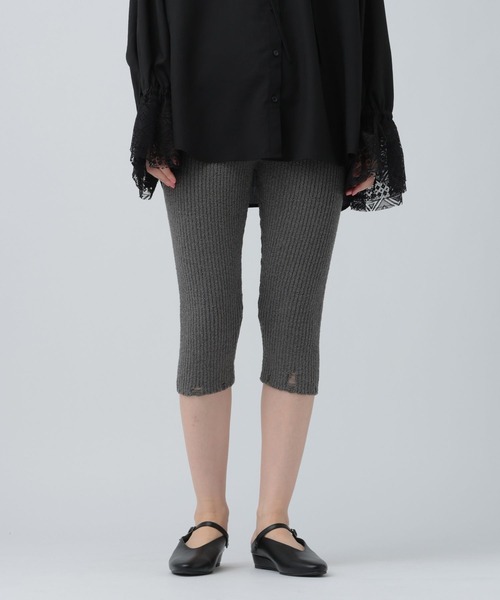 LEPSIM（レプシィム）の「9ゲージダメージバイカーパンツ　638747（その他パンツ・レディース・ブラック/チャコールグレー・FREE）」の3枚目の写真